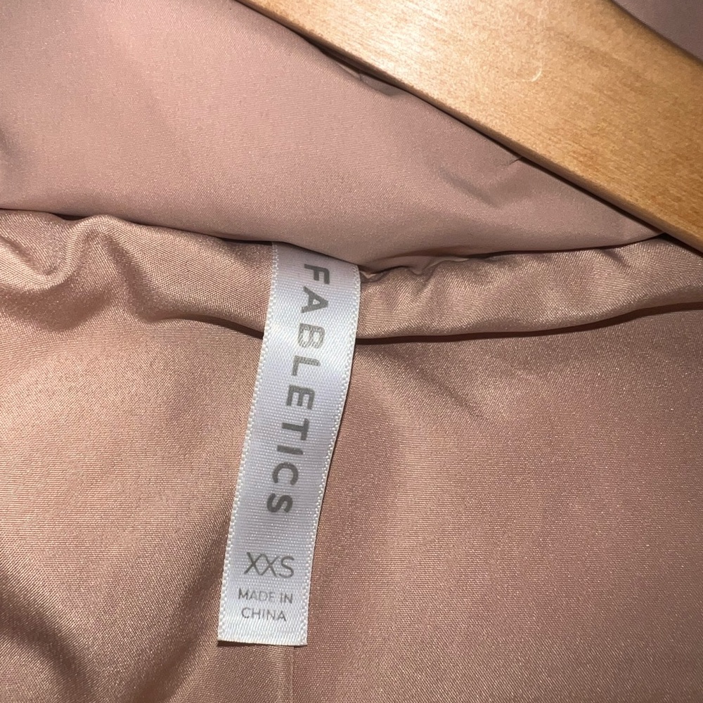Fabletics Wander Cropped Puffer In Desert - Picture 2 of 8